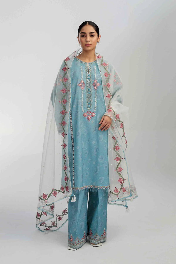 D#6B Zara Shahjahan Coco Emb Lawn Collection 223