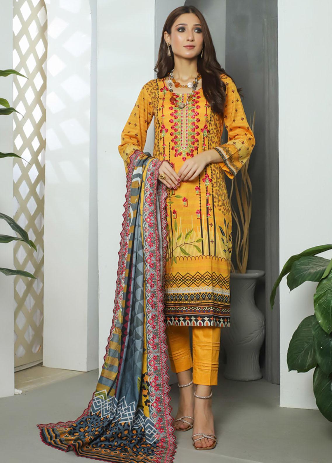 Ruqayyah Unstitched 3 Piece D#04