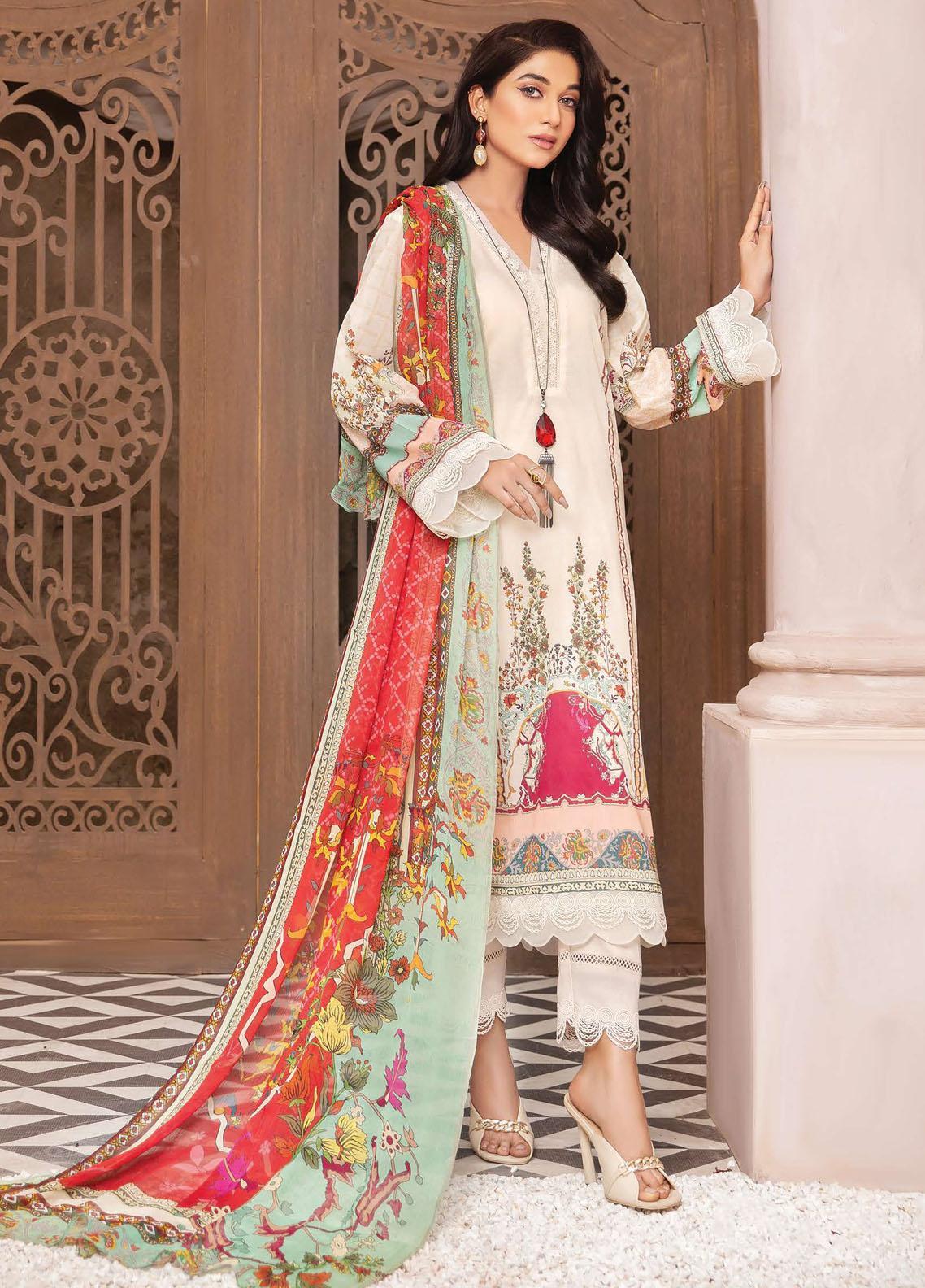 LALA Textile Unstitched 3 Piece Fardis