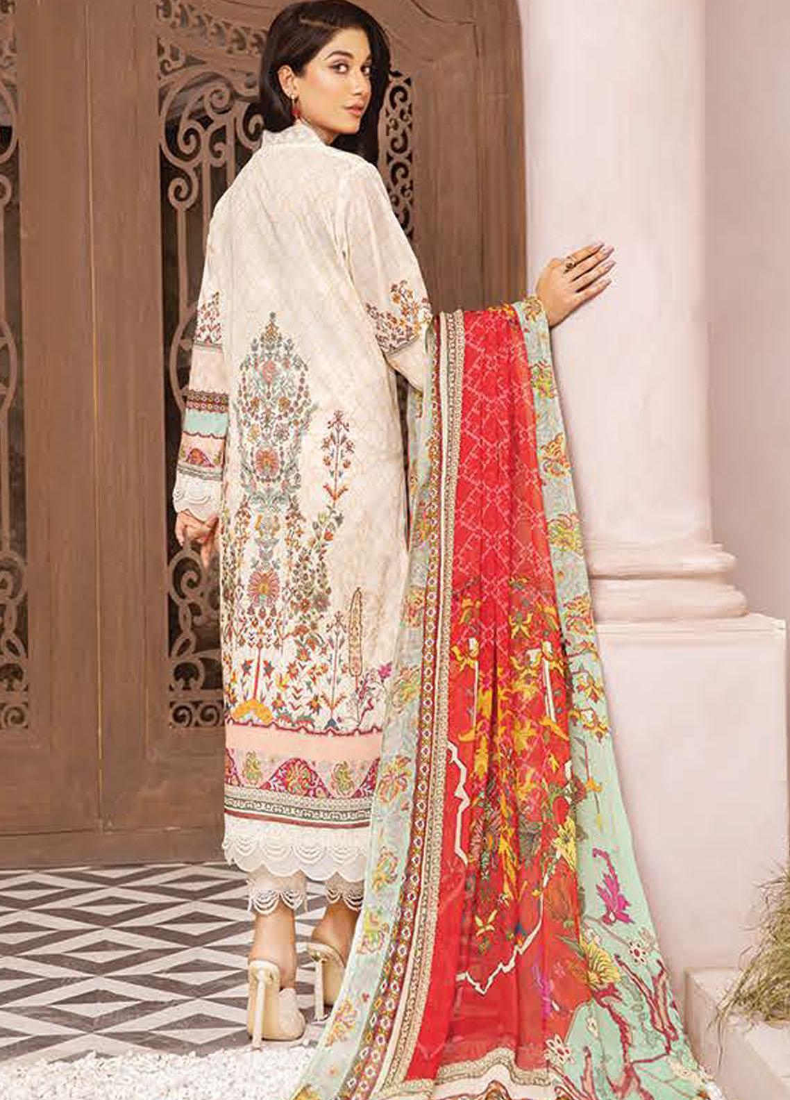 LALA Textile Unstitched 3 Piece Fardis