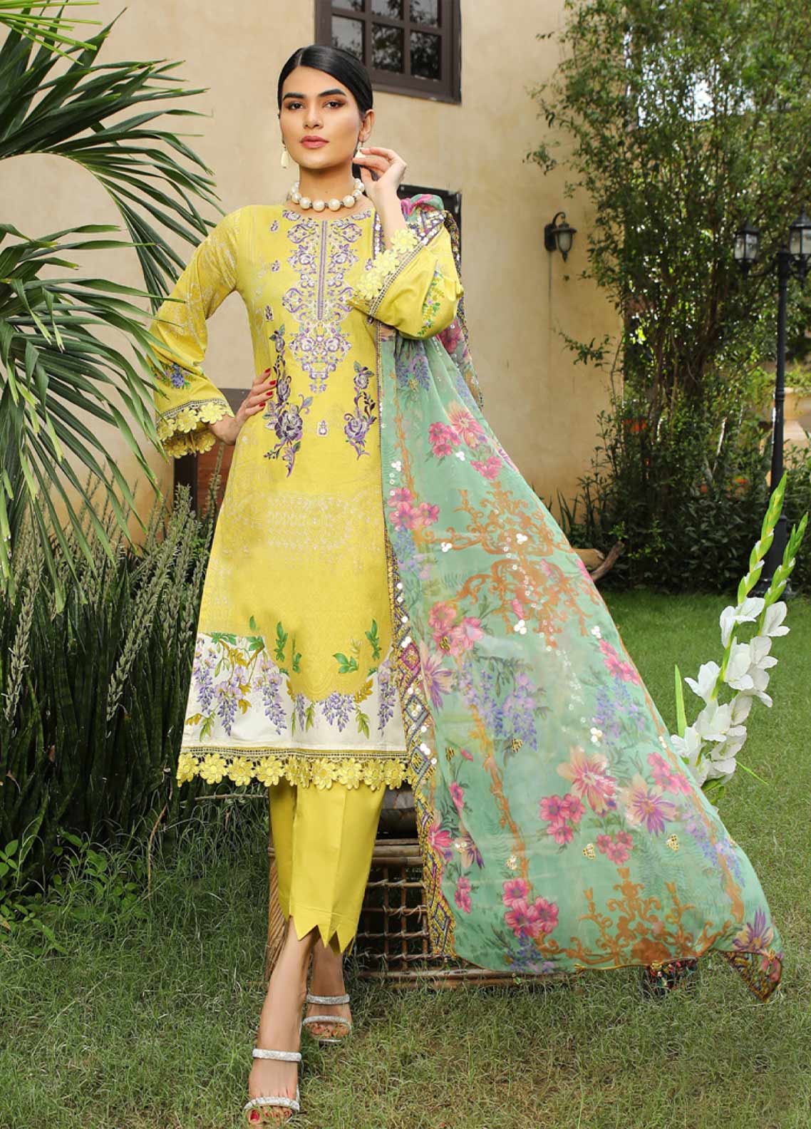 D#03 Ruqayyah Trend Flair Emb Cotton Collection 922
