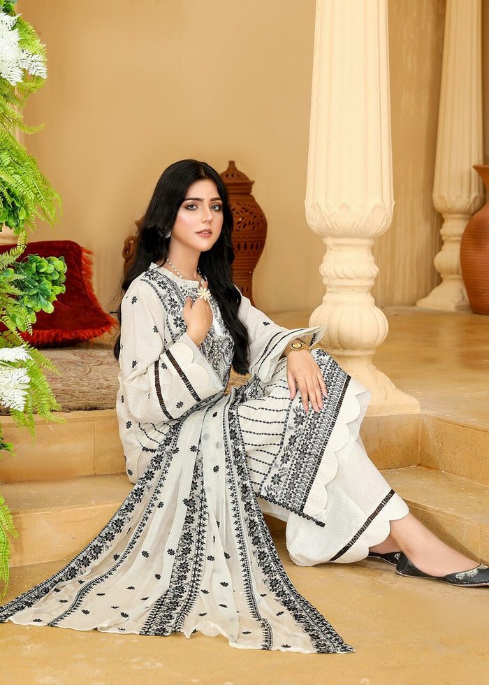 Humdum Unstitched 3 Piece D#02