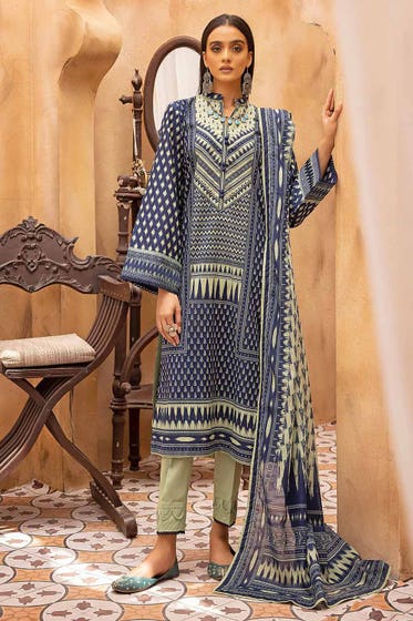 GulAhmed Unstitched 3 Piece D#CBE22015