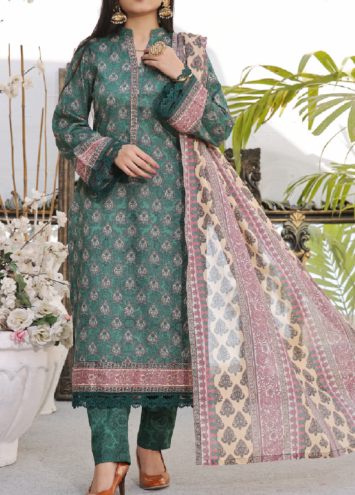 Signature By VS Textile Printed Lawn 3 Piece Unstitched Suit VST24PL-344