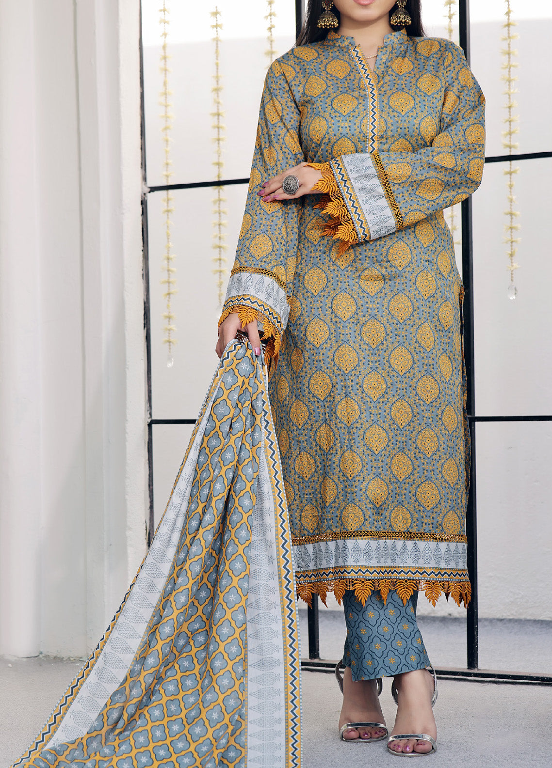 Signature By VS Textile Printed Lawn 3 Piece Unstitched Suit VST24PL-345