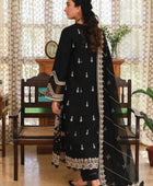 D#12 Qalamkar Qline Emb Linen Winter Collection 922