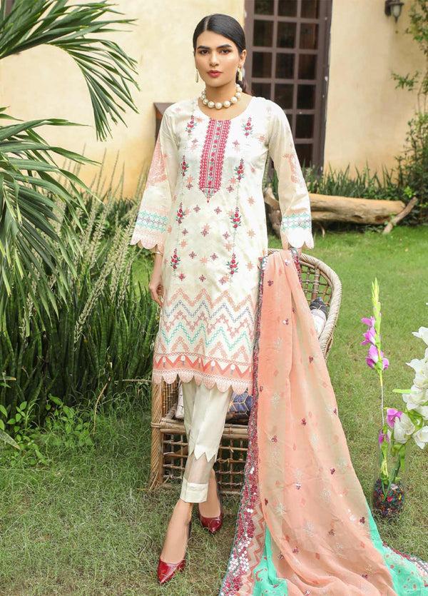 D#05 Ruqayyah Trend Flair Emb Cotton Collection 922